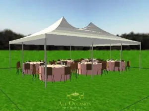 No-hassle exchange Quality-assured frame Peak tent 20' Quick X 30' style