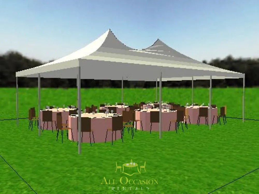 No-hassle exchange Quality-assured frame Peak tent 20' Quick X 30' style