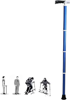 Nordic Walking Sticks Adjustable Trekking Poles Lightweight Walking Poles Women Hiking Poles for Hiking Camping & Backpacking(Blue,38~105cm)
