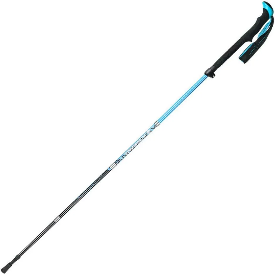 Nordic Walking Trekking Poles - Antishock and Quick Lock System, Telescopic Collapsible Ultralight for Hiking Camping Backpacking Walking