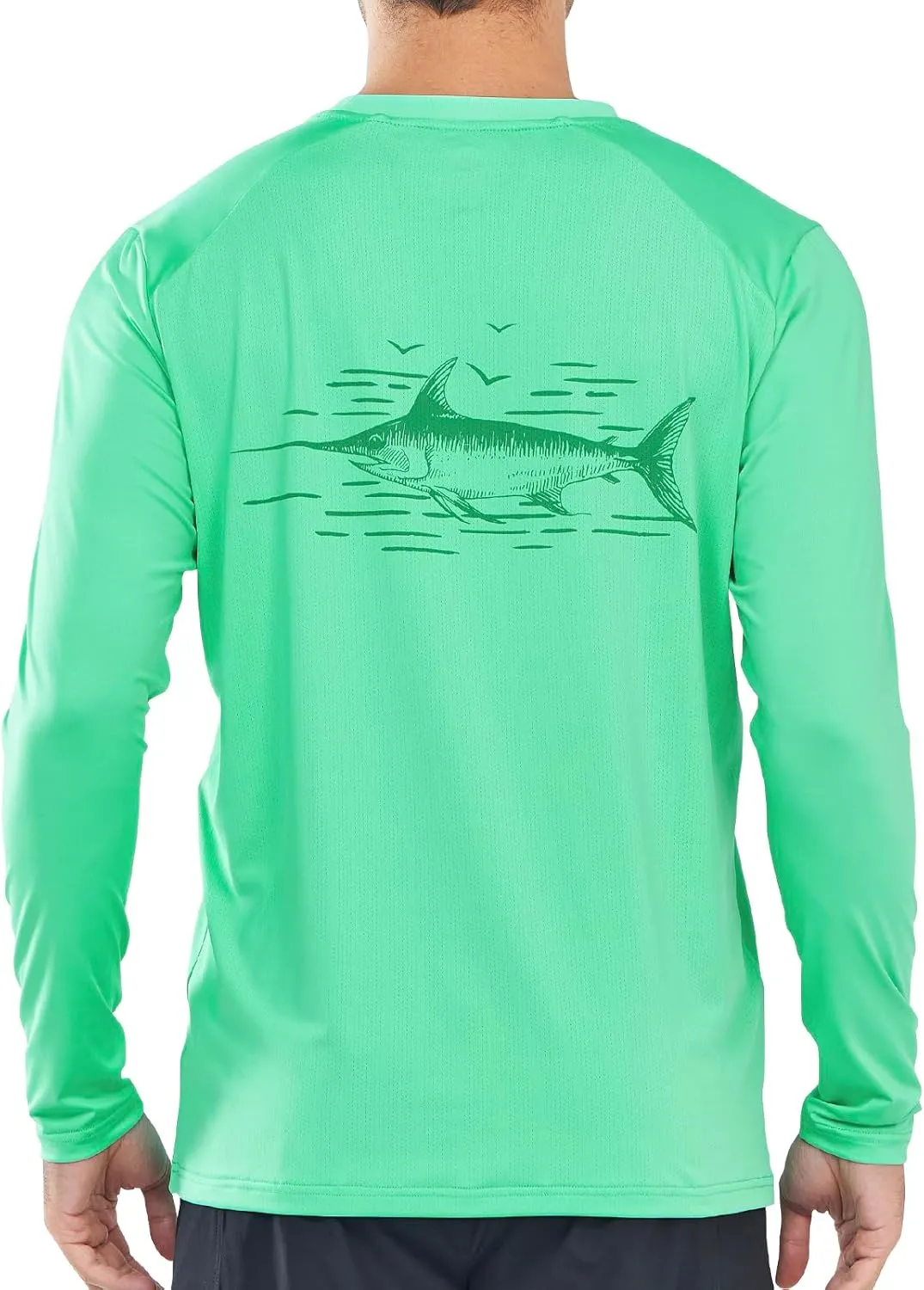 NORTHYARD Men's UPF 50  Sun Protection Shirts Long Sleeve Swim Beach Rash Guard UV Lightweight Quick Dry Fishing SPF T-Shirt