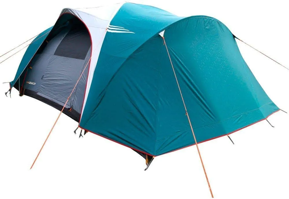 NTK Larami GT 10 Person Tent for Camping, 10'x18' Big Camping Tent with 3 Rooms, 100% 2500 mm Waterproof Dome & Breathable Mesh, Warm & Cold Weather Family Tent