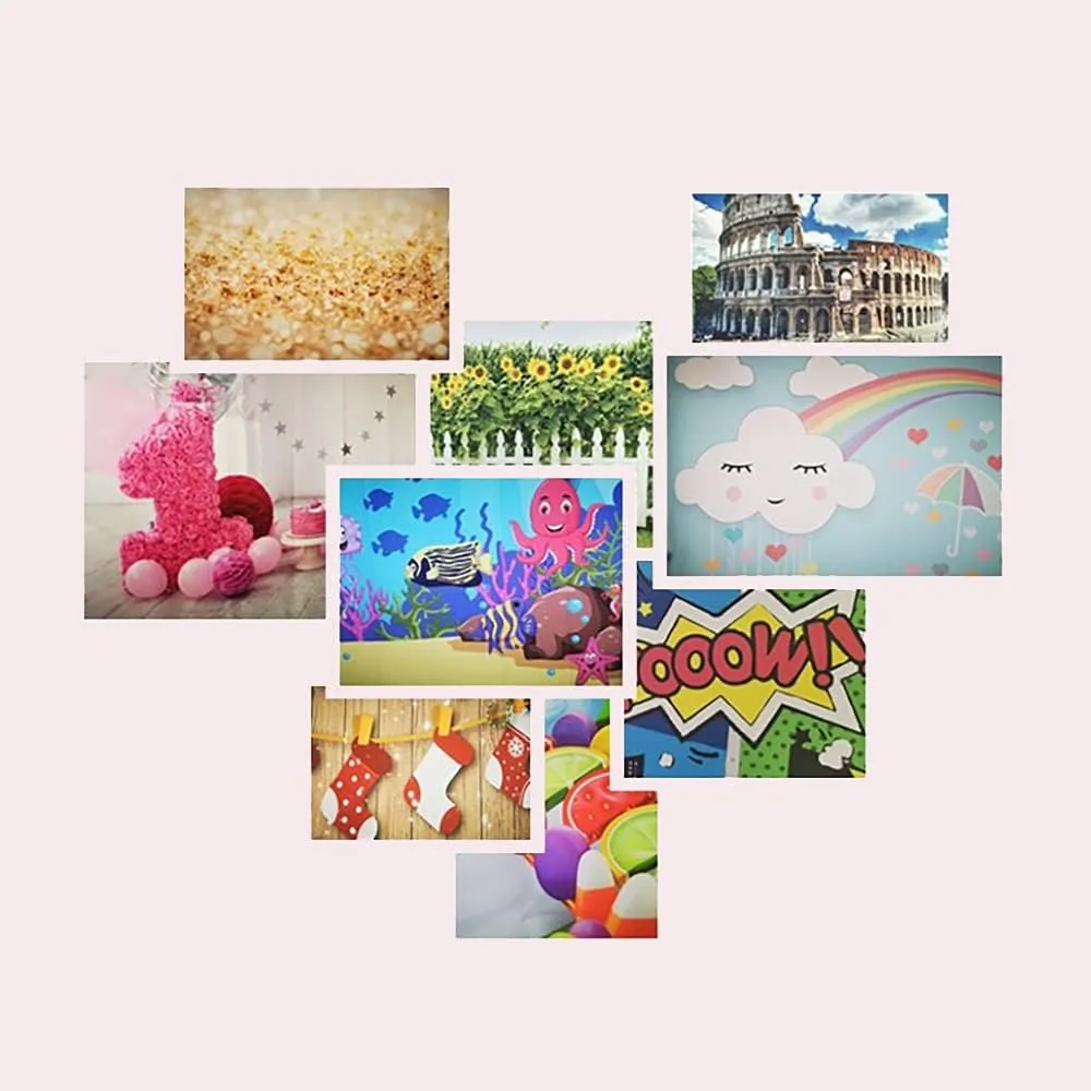 OERJU Circus Round Backdrop Cover Circus Carnival Photo Background Red Circus Tent Circle Backdrop Cover Kids Children Birthday Baby Shower Newborn Party Decorations Arch Photo Booth Props 7.2ft