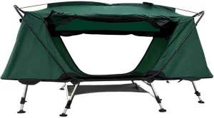 Off-The-Ground Tent,Camping Tent Cots, Folding Tent Combo Off-Ground Tent Shelter w/Carry Bag Height Adjustment for Hiking, Outdoor Activities