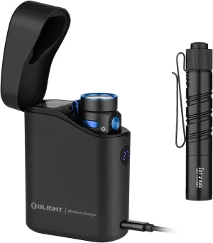 OLIGHT Baton4 Premium Edition Small Bright Flashlight 1300 Lumens with Type-C Charging Box Bundle with I3T2 EOS Pocket 200 lm Compact Handheld Light