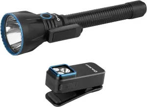 OLIGHT Javelot Turbo 2 1800 Lumen Rechargeable Tactical Flashlight with Long-Range 4921ft Throw Bundle with Oclip Pro EDC Clip-on Light
