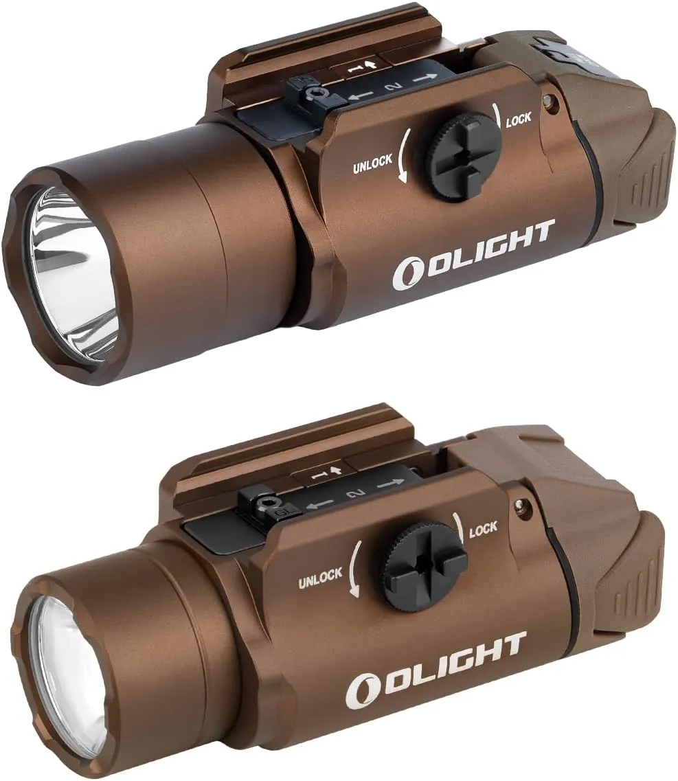 OLIGHT PL Turbo 800-Lumen 515 Meters Long-Range Tactical Flashlight Bundles PL-3R Valkyrie Rechargeable Weaponlight