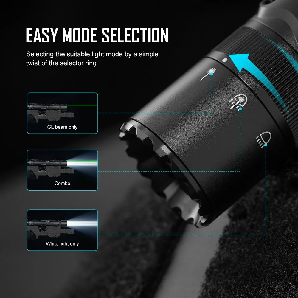 OLIGHT Rifle Flashlight ODIN GL-M (Green Laser) 1500 lm, M-LOK Mount - Black