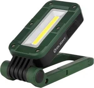 OLIGHT Swivel 400 Lumens Rechargeable COB Work Light with Magnetic Base and Hanging Hook, 180° Rotate and 5 Light Modes Worklight for Car Repair, Grill, Camping and Emergency Use (Moss Green)
