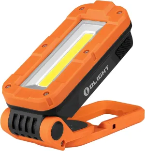 OLIGHT Swivel Pro COB Work Light, 1100 Lumens LED Rechargeable Flashlight, Magnetic Base and Hanging Hook, 180° Rotate and 150° Swivel Handy for Car Repair, Grill, Camping and Emergency Use (Orange)