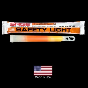 Orange 6" Emergency Safety Glow Sticks -50 Pack