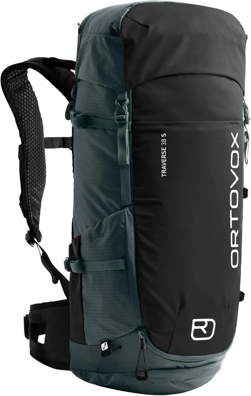 Ortovox Traverse 38L S Alpine Climbing Backpack with Shorter Back Lengths for Men & Women - Dark Arctic Grey - 38 Liter