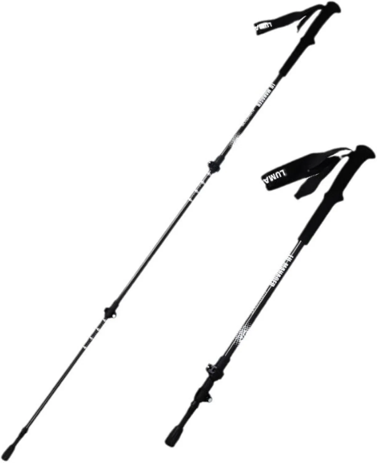 Outdoor 3k Carbon Telescopic Trekking Poles, Cane Folding Anti-Slip Crutches, Hiking