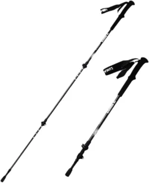 Outdoor 3k Carbon Telescopic Trekking Poles, Cane Folding Anti-Slip Crutches, Hiking