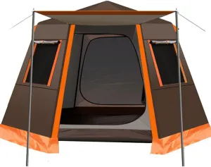 Outdoor Adventure Camping Tent - Spacious 3-4 Person Automatic Pop-Up Double Layer Tent with Instant Set Up for Outdoor Enthusiasts