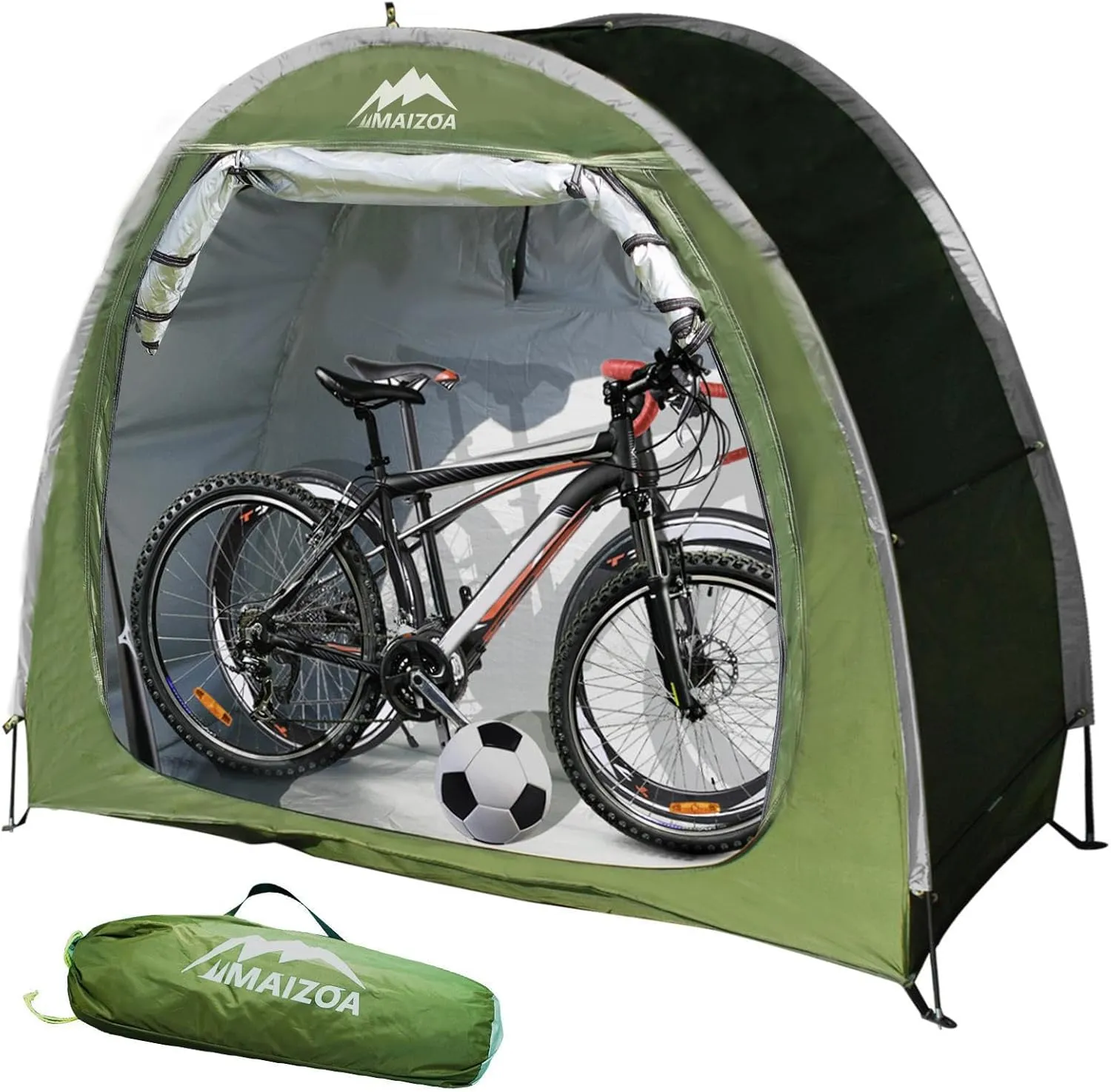 Outdoor Bike Covers Storage Shed Tent,210D Oxford Thick Waterproof Fabric,Outdoor Aluminum Alloy Bracket Bicycle Storage shed, Neat Tent Bicycle Cover