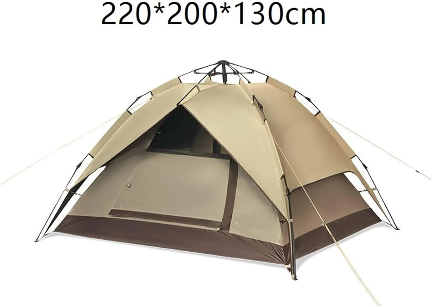 Outdoor Black Double-Layer Tent Folding Rainproof Camping Portable Tent