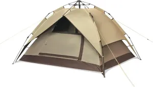 Outdoor Black Double-Layer Tent Folding Rainproof Camping Portable Tent
