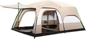 Outdoor Camping Large Canopy Tent Rainproof Mountaineering Camping Overnight Double-Layer Thickened Tent
