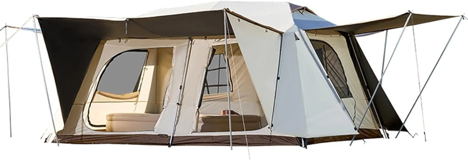 Outdoor Double Layer Portable Camping Rainproof Tent