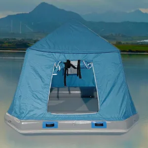 Outdoor Lake Shoal Floating Inflatable Tent Camping Easy Setup Blow Up Tent Fishing Raft Boat