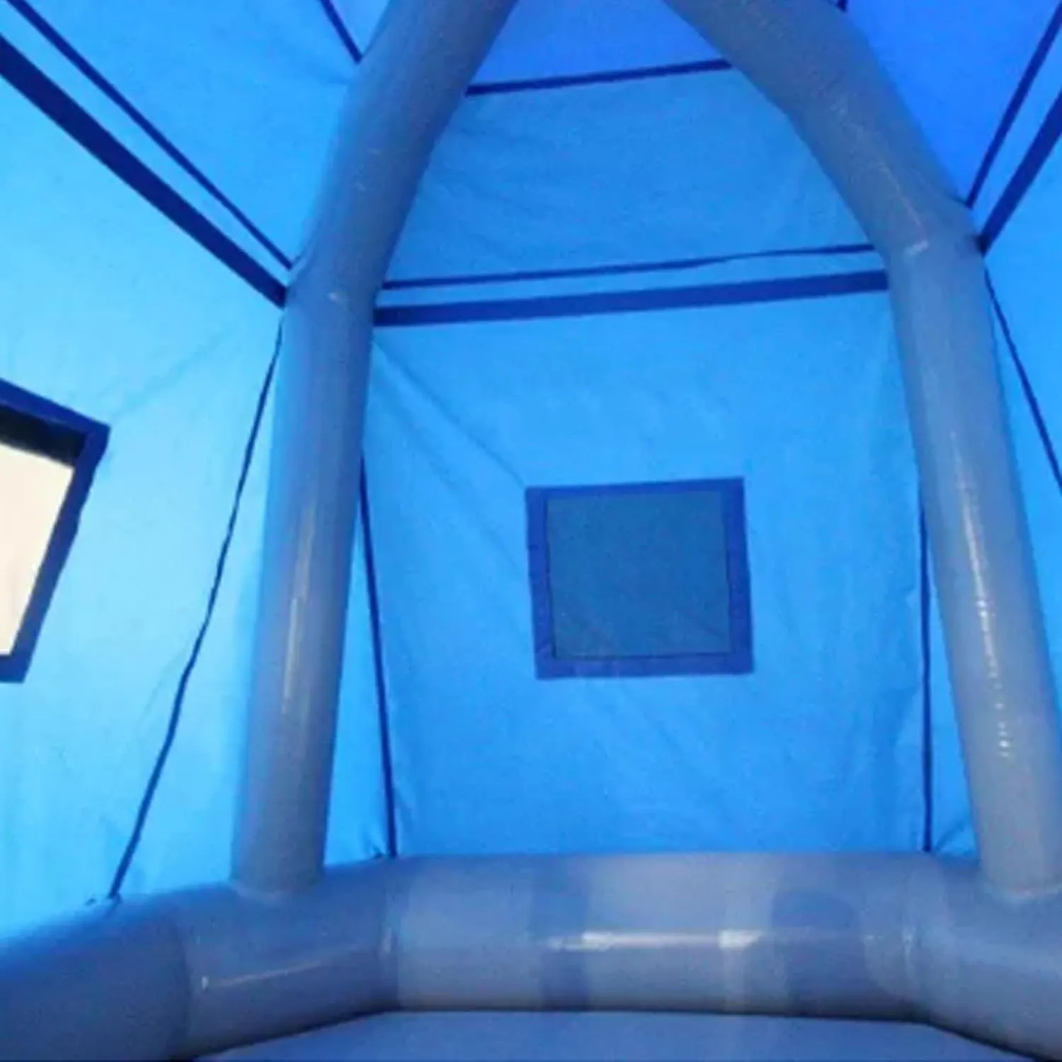 Outdoor Lake Shoal Floating Inflatable Tent Camping Easy Setup Blow Up Tent Fishing Raft Boat