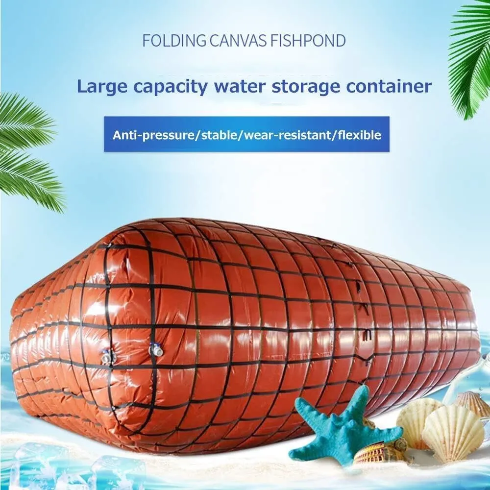 Outdoor Large Water Storage Tank, Foldable PVC Water Bag with Faucet, High-Capacity Rain Barrel for Irrigation & Emergency Water Storage (1000L to 3000L)(3000L(792gal))