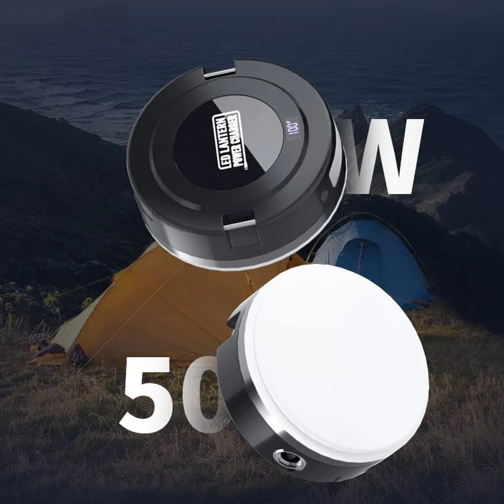 Outdoor LED Lantern,IPX63 Waterproof Glare Flashlight,Dual USB Output Rechargeable Camping Lanterns,Mini Portable Tent Light Large Capacity Camping and Emergency Light