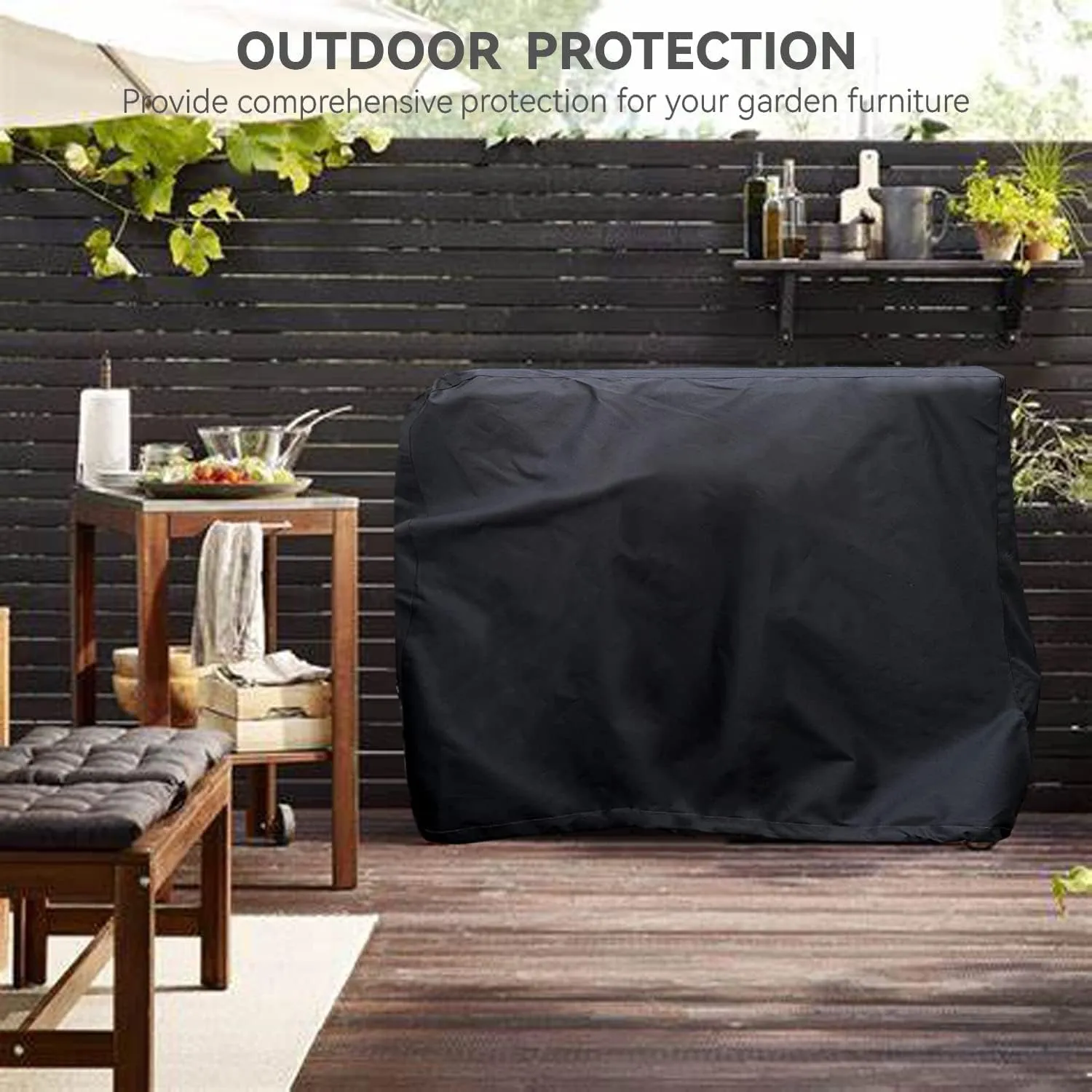Outdoor Prep Table Cover - Heavy Duty Waterproof Cover for Keter Unity Small Portable Table, Compatible with 36 inch Outdoor Utility Cart and Storage Cabinet