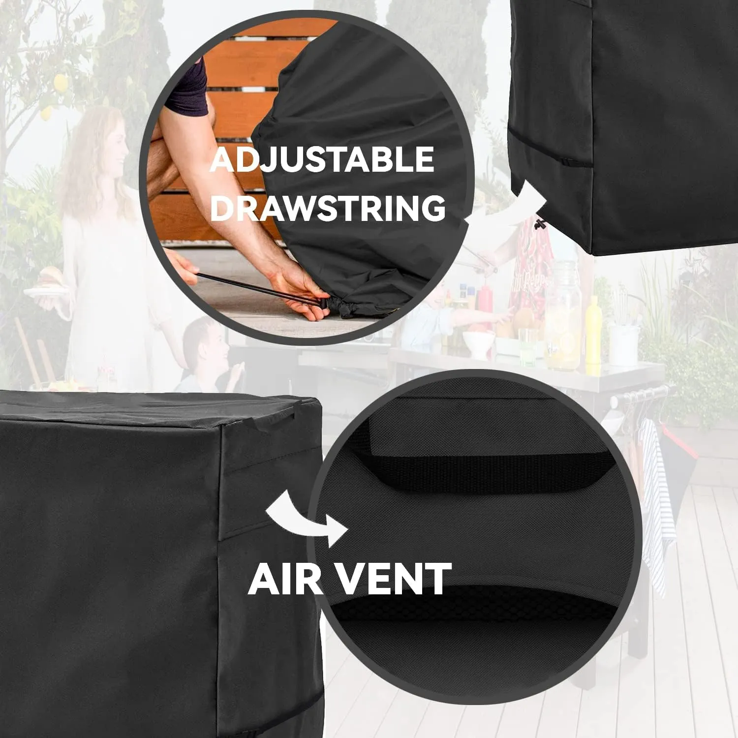 Outdoor Prep Table Cover - Heavy Duty Waterproof Cover for Keter Unity Small Portable Table, Compatible with 36 inch Outdoor Utility Cart and Storage Cabinet
