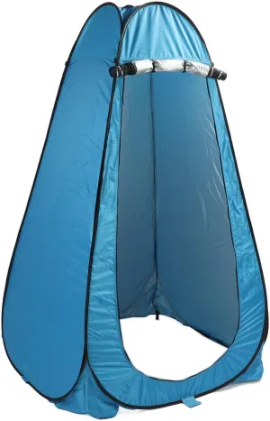 Outdoor Privacy Tent with Fixed Nail Blue Automatic Open Large Space Sun Portable Shower Tent for Hiking