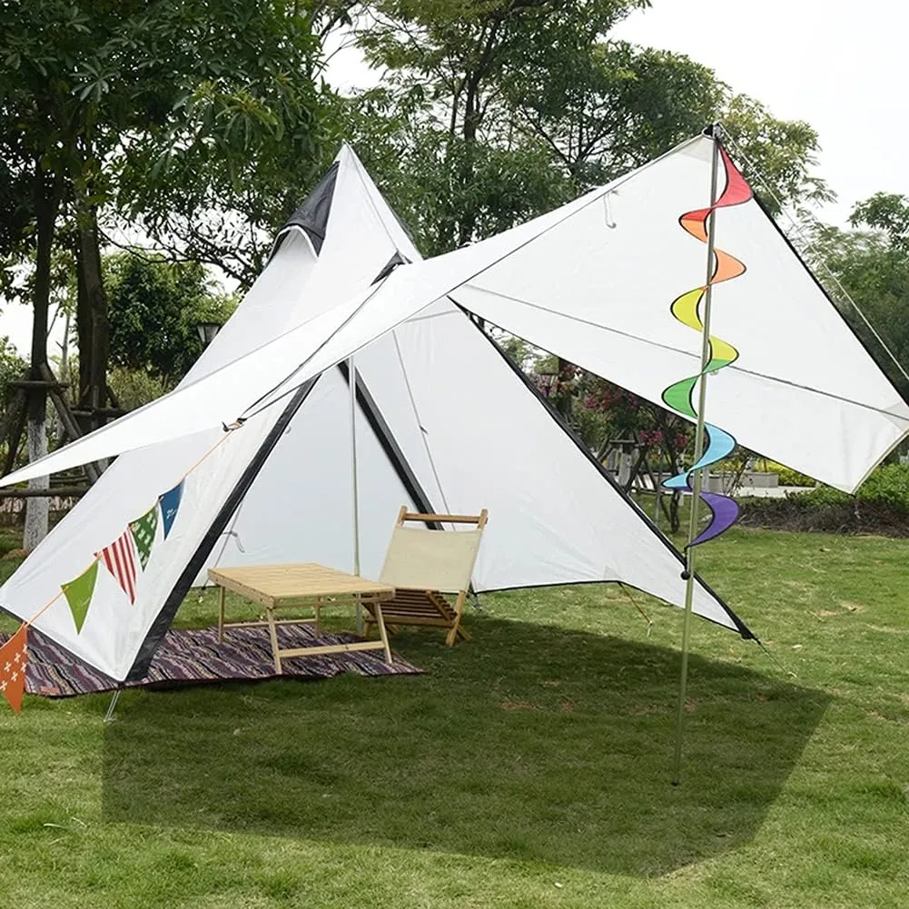 Outdoor Waterproof 4 Personen Yurt Bell Tent Family Teepee Tent Double Layers Indian Tipi Tent Suitable for Truck Camping Hiking Holidays