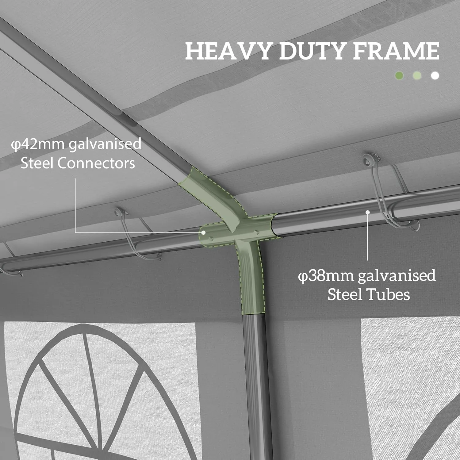 Outsunny 16 x 32 ft Heavy Duty Party Tent Outdoor Gazebo Wedding Tent Event Shelter Carport BBQ with Removable Sidewalls & Windows, Outside Waterproof Canopy for Parties, White