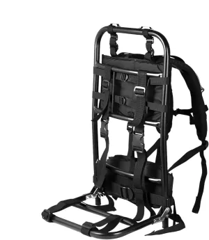 Pack Frames for Hunting, Foldable Hunting Pack Frame Hiking Backpack Frame, Hunting Backpack Frame Portable Backpack Accessories for Travel, Outdoor Activity - Black