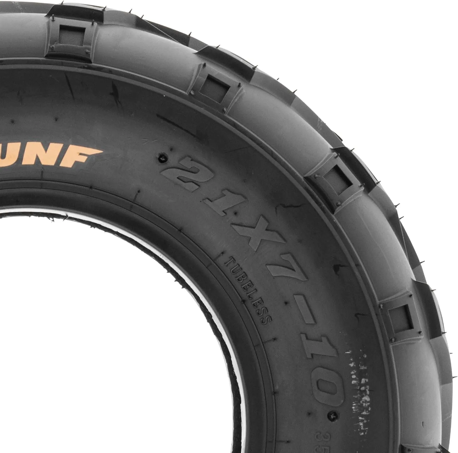 Pair of 2 SunF A004 ATV UTV 21x7-10 AT off-road Tires, Trail & Track, 6 PR, Tubeless