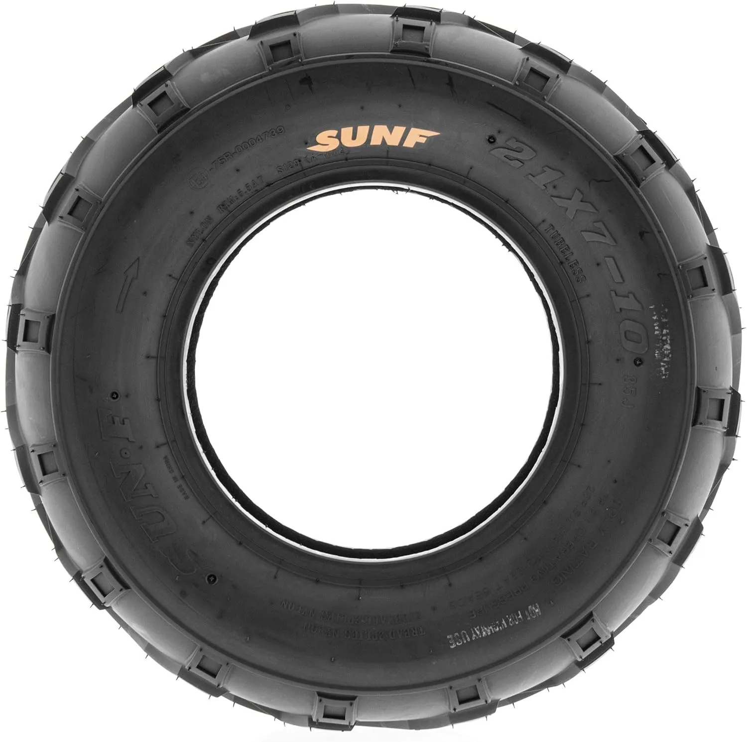 Pair of 2 SunF A004 ATV UTV 21x7-10 AT off-road Tires, Trail & Track, 6 PR, Tubeless