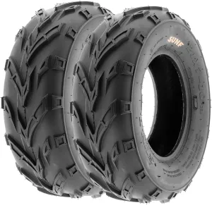 Pair of 2 SunF A004 ATV UTV 21x7-10 AT off-road Tires, Trail & Track, 6 PR, Tubeless