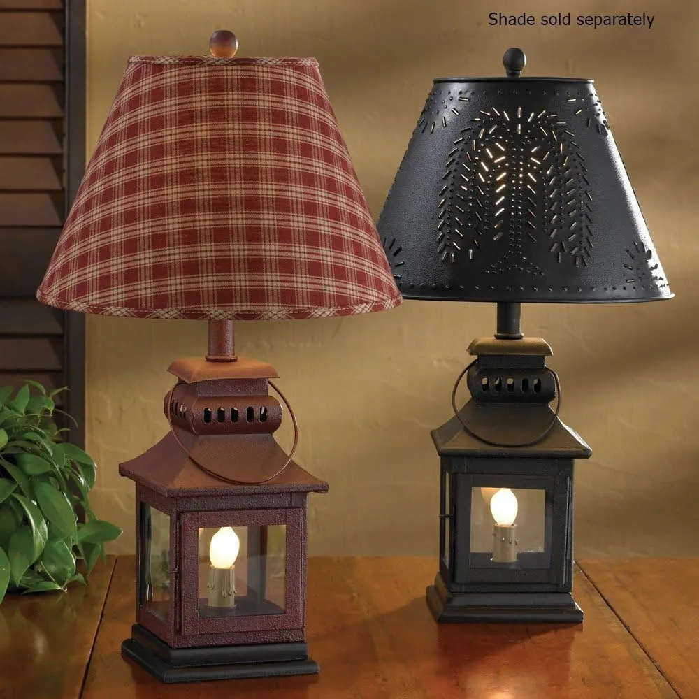 Park Designs Red Iron Lantern Lamp 20"
