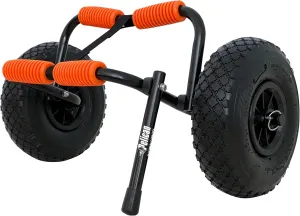 Pelican - Universal Canoe, Kayak & Stand Up Paddle SUP Cart Carrier - Fold Together Trolley with Wide Removable Inflatable Tires