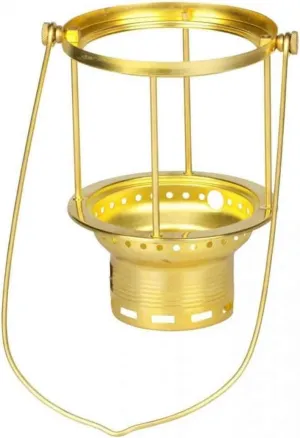 Petromax Carrying Frame for HK500/HK350 Pressurized Lantern for Home, Camp or Emergency, Pressure Lamp Accessory, Brass