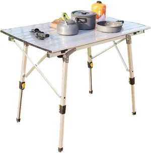 Picnic Folding Table Folding Table Aluminium Alloy Outdoor Camping for Picnic Outdoor camping table Portable camping table Foldable camping table Wilderness camping table afternoon tea Camp t