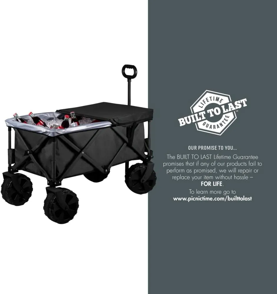 PICNIC TIME NFL Adventure Wagon Elite All-Terrain Portable Utility Wagon
