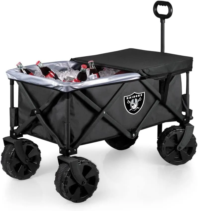 PICNIC TIME NFL Adventure Wagon Elite All-Terrain Portable Utility Wagon