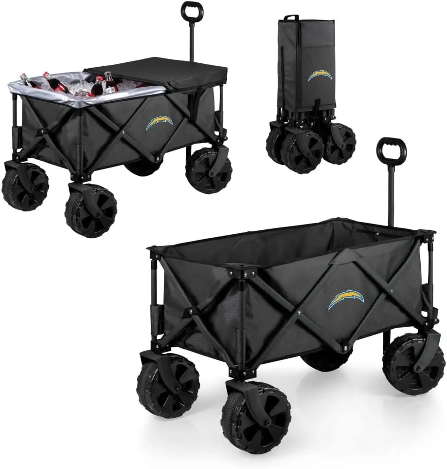 PICNIC TIME NFL Adventure Wagon Elite All-Terrain Portable Utility Wagon