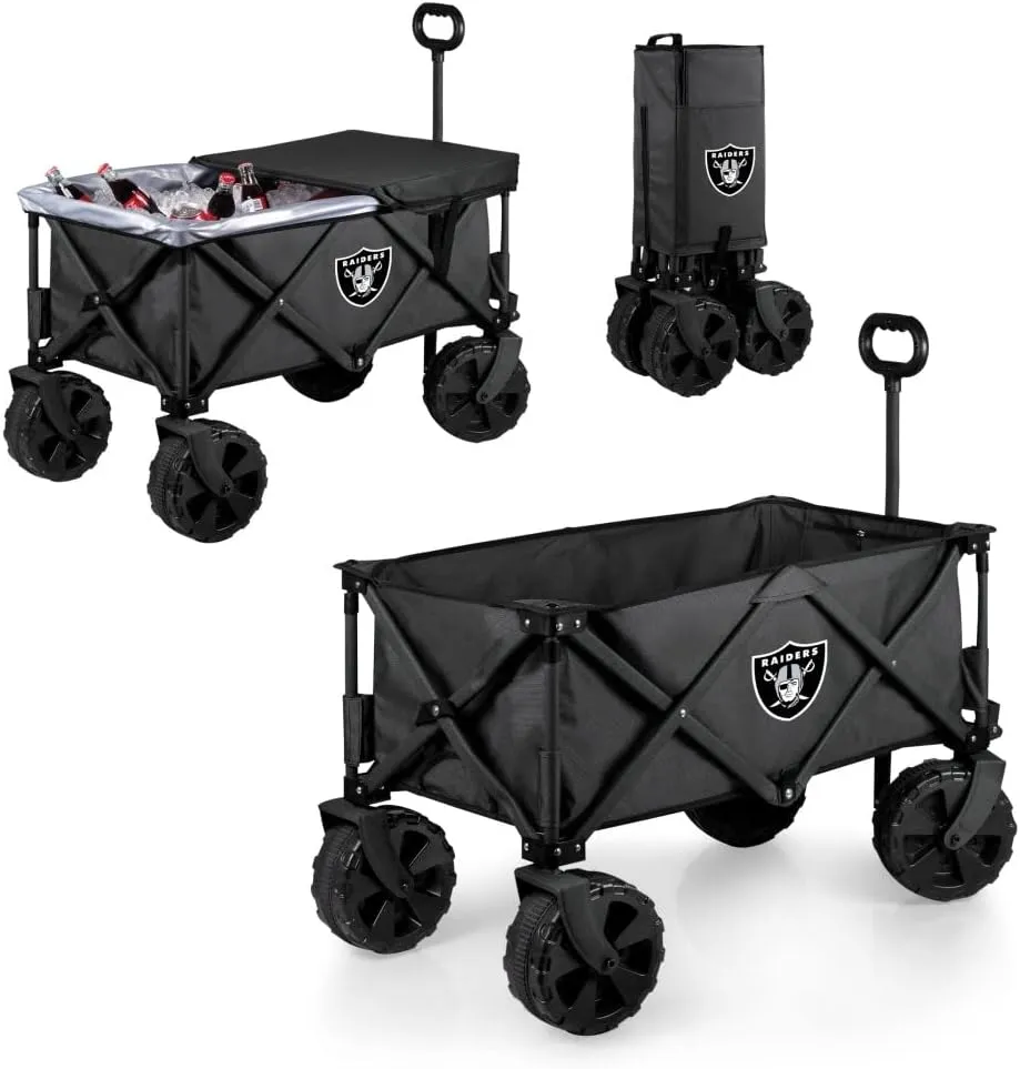PICNIC TIME NFL Adventure Wagon Elite All-Terrain Portable Utility Wagon