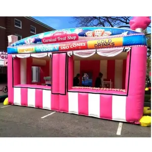 Pink Inflatable Concession Stand Tent Booth for Events