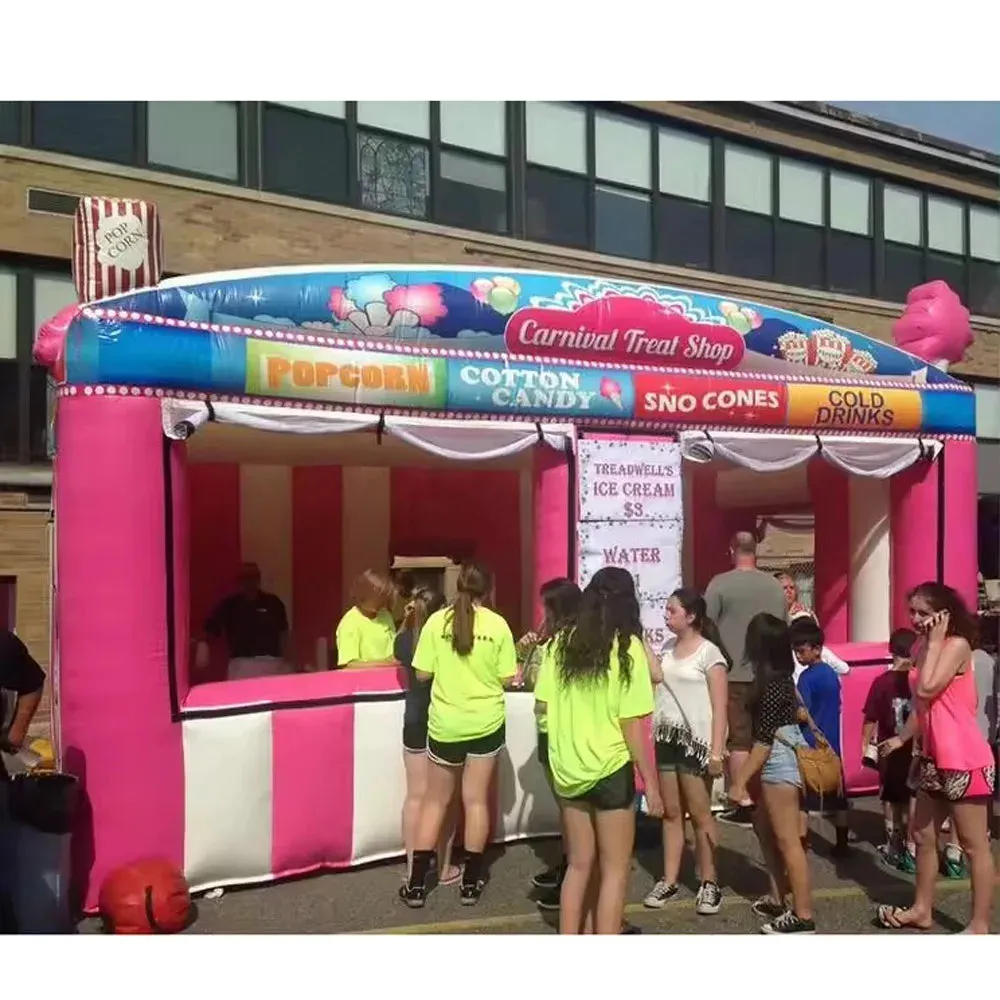 Pink Inflatable Concession Stand Tent Booth for Events