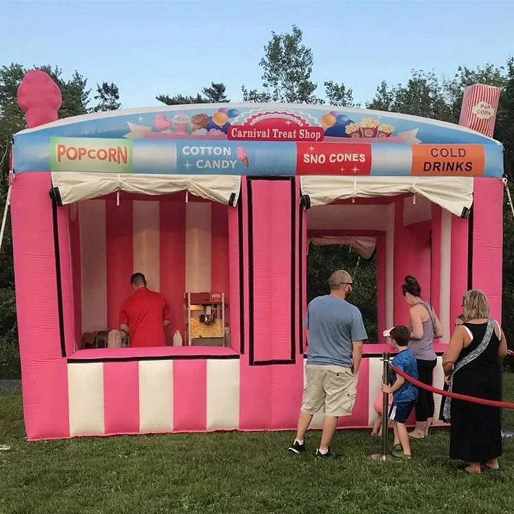 Pink Inflatable Concession Stand Tent Booth for Events
