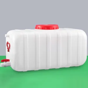 Plastic Portable Water Tank with Spigot for Camping Large Capacity Water Storage Tank Water Container for Emergency Storage Household Outdoor Camping RV Self-Driving(Size:80L/21gallon)