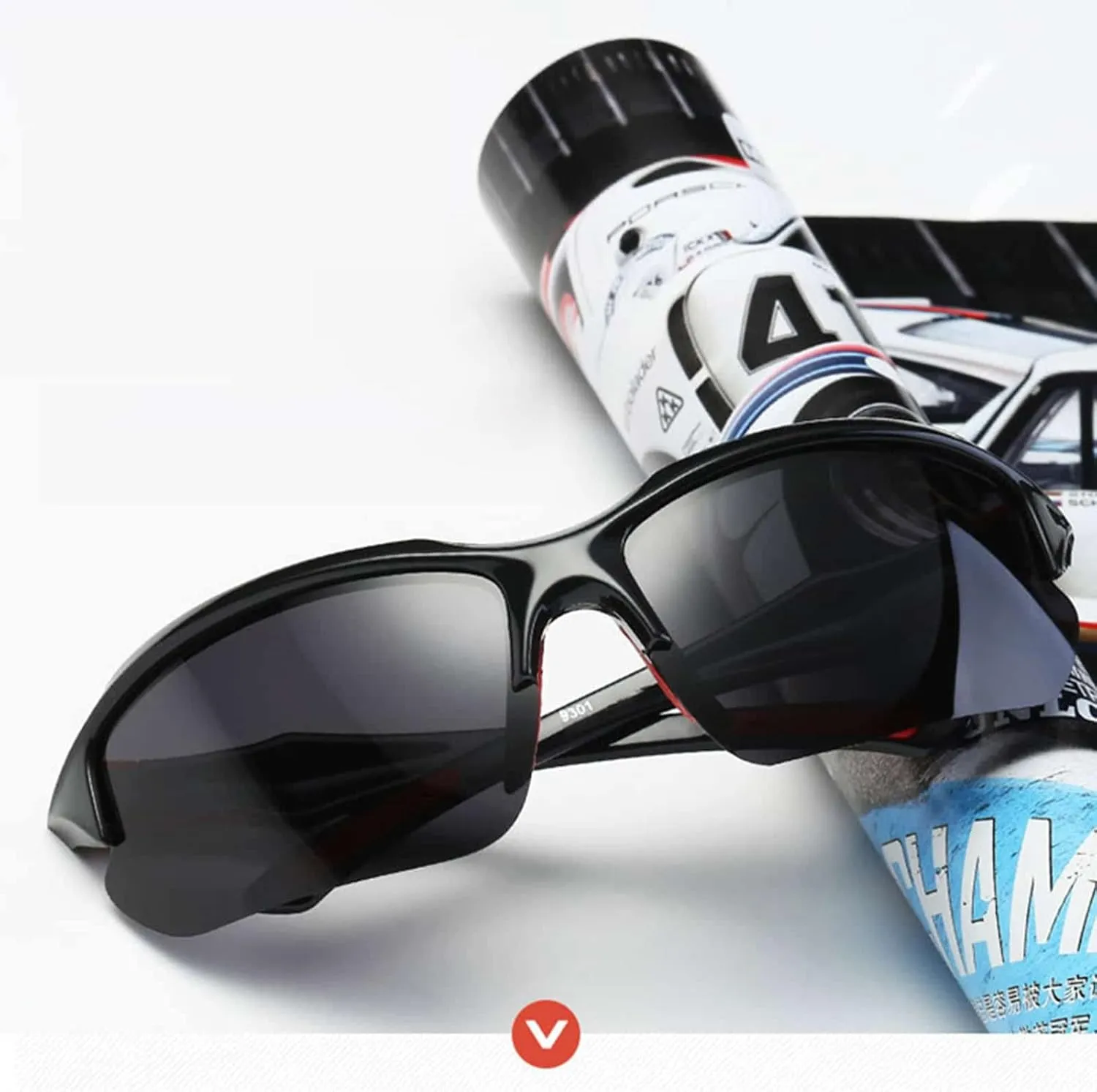 Polarized Sports Sunglasses UV Protection Baseball Fishing Cycling Running Golf Motorcycle Glasses for Men Women Youth